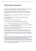Tanium Exam Questions and Answers 100&percnt; Solved