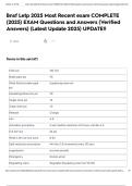Bnsf Letp 2025 Most Recent exam COMPLETE &lpar;2025&rpar; EXAM Questions and Answers &lpar;Verified Answers&rpar; &lpar;Latest Update 2025&rpar; UPDATE&excl;&excl;