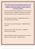 NM 704 EXAM 2 AND PRACTICE EXAM NEWEST 2025&sol;2026 ACTUAL  EXAM WITH COMPLETE QUESTIONS AND CORRECT DETAILED  ANSWERS &lpar;100&percnt; VERIFIED ANSWERS&rpar; &vert;ALREADY GRADED A&plus;&vert;  &vert;&vert;PROFESSOR VERIFIED&vert;&vert;