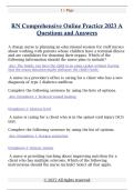 RN Comprehensive Online Practice 2023 A  Questions and Answers