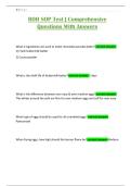 BOH SOP Test &vert; Comprehensive Questions With Answers