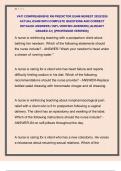 VATI COMPREHENSIVE RN PREDICTOR EXAM NEWEST 2025&sol;2026  ACTUAL EXAM WITH COMPLETE QUESTIONS AND CORRECT  DETAILED ANSWERS &lpar;100&percnt; VERIFIED ANSWERS&rpar; &vert;ALREADY  GRADED A&plus;&vert; &vert;&vert;PROFESSOR VERIFIED&vert;&vert; 