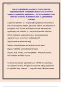 WGU D116 ADVANCED PHARMACOLOGY OA AND PRE  ASSESSMENT EXAM NEWEST 2025&sol;2026 ACTUAL EXAM WITH  COMPLETE QUESTIONS AND CORRECT DETAILED ANSWERS &lpar;100&percnt;  VERIFIED ANSWERS&rpar; &vert;ALREADY GRADED A&plus;&vert; &vert;&vert;PROFESSOR  VERIFIED&vert;&vert; 