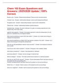 Chem 103 Exam Questions and Answers &vert; 2025&sol;2026 Update &vert; 100&percnt; Correct&period;