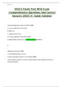 ANZCA Finals Past MCQ Exam &sol;Comprehensive Questions And Correct Answers 2025&sol;A&plus; Guide Solution