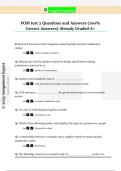 POM test 2 Questions and Answers &lpar;100&percnt;  Correct Answers&rpar; Already Graded A&plus;