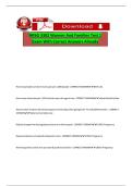 NRSG 3302 Women And Families Test 1 Exam With Correct Answers Already Graded