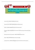 NRSG 3302 Exam 2 With Comprehensive Questions And Correct Answers Already Graded&period;