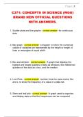 C371&colon; CONCEPTS IN SCIENCE &lpar;WGU&rpar;  BRAND NEW OFFICIAL QUESTIONS  WITH ANSWERS&period; 