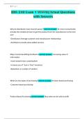 IDIS 240 Exam 1 VESTAL&vert; Actual Questions with Answers