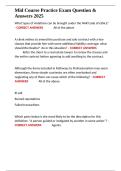 Mid Course Practice Exam Question & Answers 2025&period;docx