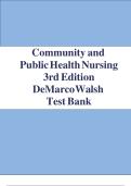 Community and Public Health Nursing&colon; Evidence for Practice&comma; 3rd Edition &ndash; DeMarco & Walsh &vert; Test Bank