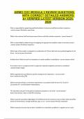AMMO CDC MODULE 3 REVIEW QUESTIONS WITH CORRECT DETAILED ANSWERS A&plus; VERIFIED LATEST VERSION 2O25-2026