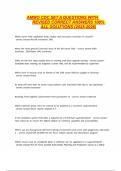 AMMO CDC SET A QUESTIONS WITH REVISED CORRECT ANSWERS 100&percnt; ALL SOLUTIONS &lpar;2025-2026&rpar;