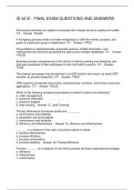IS 4410 - FINAL EXAM QUESTIONS AND ANSWERS