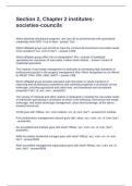 Section 2&comma; Chapter 2 institutes-societies-councils questions and answers fully solved