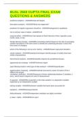 BUAL 2650 GUPTA FINAL EXAM QUESTIONS & ANSWERS