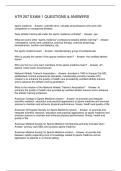 ATR 257 EXAM 1 QUESTIONS & ANSWERS