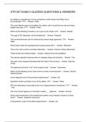 ATR 257 EXAM 3 QUIZZES QUESTIONS & ANSWERS