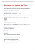 Supervisor and Operator Rad Exam 2025&ndash;2026 Accurate Real Exam Questions and Verified Correct Answers JUST RELEASED