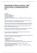 MANAGING HUMAN CAPITAL C202 QUESTIONS & ANSWERS&lpar;RATED A&plus;&rpar;