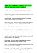 MHA 703- Module 2 Study Guide Exam and All Correct Answers 2025&period;