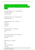 Module 4 Quiz MHA703 Final Exam Questions All Answered Correct 2025-2026&period;