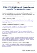 NHA- &lpar;CEHRS&rpar; Electronic Health Records  Specialist Questions and Answers