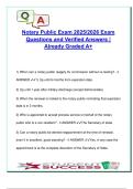 Notary Public Exam 2025 &ndash; 151 Practice Questions with Answers&comma; Legal Duties&comma; Oaths&comma; and Real Property Law &ndash; New York State