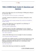 NHA CEHRS Study Guide &num;1 Questions and  Answers