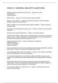  OSHA 511 GENERAL INDUSTRY QUESTIONS