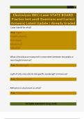 Electrolysis IBEC&plus;Laser STATE BOARD  Practice test 2018 Questions and Correct  Answers&sol; Latest Update &sol; Already Graded
