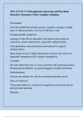 NSG 212 Ch 17 Schizophrenia Spectrum and Psychotic Disorders Questions With Complete Solutions