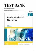 TEST BANK FOR BASIC GERIATRIC NURSING 8th Edition by PATRICIAA&period; WILLIAMS