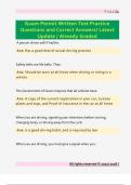 Guam Permit Written Test Practice  Questions and Correct Answers&sol; Latest  Update &sol; Already Graded 