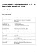 Interdisciplinaire consumententheorie 15&sol;20 - SV&comma; dia's vertaald&comma; aanvullende uitleg&period;