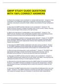 QMHP STUDY GUIDE QUESTIONS WITH 100&percnt; CORRECT ANSWERS 