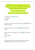 AMEDD CCC Verified Multiple Choice and  Conceptual Actual Frequently Tested Exam  Questions With Reviewed 100&percnt;   Correct Detailed Answers  Guaranteed Pass&excl;&excl;Current Update&excl;&excl; 