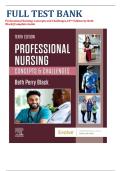 Test Bank &ndash; Professional Nursing&colon; Concepts and Challenges &lpar;10th Edition&rpar; by Beth Black &ndash; Complete Exam Questions and Answers