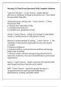 Nursing 212 Final Exam Questions With Complete Solutions
