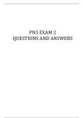 PN3 EXAM 2 QUESTIONS AND ANSWERS