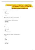 ATI PROCTORED NUTRITION  QUESTIONS AND VERIFIED ANSWERS &vert; PORTAGE LEARNING LATEST 2025&sol; 2026&period;