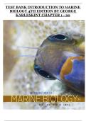 Introduction to Marine Biology&comma; 4th Edition &ndash; George Karleskint &vert; Complete Test Bank &lpar;Chapters 1&ndash;20&rpar;