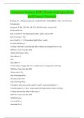 Computer Science CMU Exam with Questions and Correct Answers