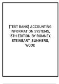 Accounting Information Systems&comma; 15th Edition - Complete Test Bank