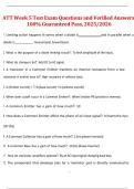 ATT Week 5 Test &ndash; Exam Questions and Verified Answers &lpar;2025&sol;2026&rpar;