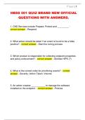 HBSS 501 QUIZ BRAND NEW OFFICIAL  QUESTIONS WITH ANSWERS&period;