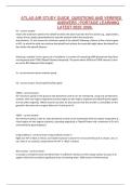 ATLAS AIR STUDY GUIDE  QUESTIONS AND VERIFIED ANSWERS &vert; PORTAGE LEARNING LATEST 2025&sol; 2026&period;