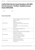 CAPA&sol;CPAN Review Exam Questions with 100&percnt; Correct Answers &vert; Verified &vert; Updated &lpar;Actual Exam&rpar; 20252026