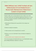 HFMA CSPR Exam 2025 &vert; LATEST Test Bank with 100&percnt; Verified Questions & Correct Detailed Answers &vert;&vert; Revenue Cycle &bull; Reimbursement &bull; Patient Access &vert;&vert; Graded A&plus; & Expert-Verified 
